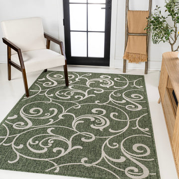Maribel Traditional Classic All-Over Scroll Area Rug